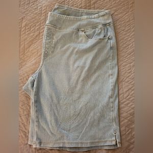 Belle By Kim Gravel Flexibelle Pull-On Jean Shorts
